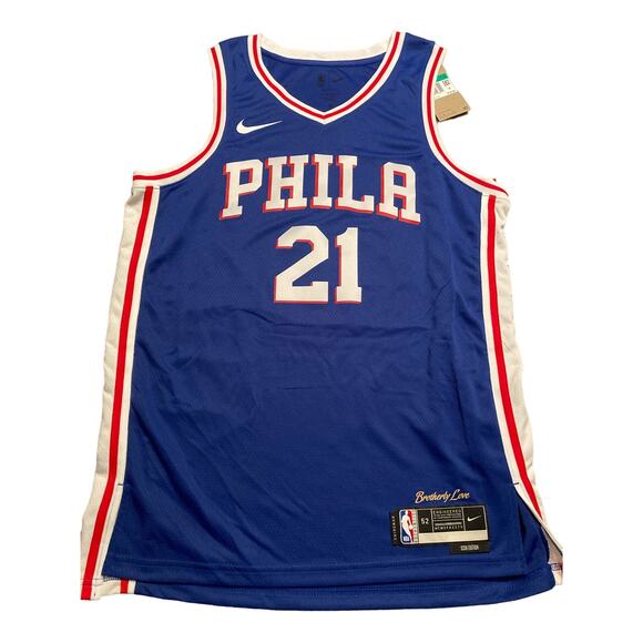 NIKE Philadelphia 76ers Icon Edition 2022/23 Nike Dri-FIT NBA Swingman Jersey XL - Picture 1 of 10